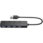 HARPER HUB-04MB Black USB-концентратор, Интерфейс: 4 х USB 3.2 ...