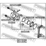 Скоба задн суппорта MITSUBISHI PAJERO III/IV 0477C-V75R