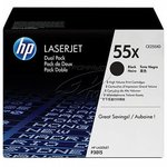 HP CE255XD Картридж ,Black{LJ P3015, Black, (2 х 12500стр), 2-pack}