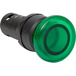 sw2c-md-gg-24, Кнопка SW2C-MD "грибок" зеленая с подсветкой NO+NC 24В EKF (кратно 1)