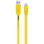 USB кабель REMAX Full Speed Series 1M Cable RC-001i для Apple 8 pin желтый