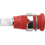 SEB 7080 Ni / RT, Red Female Banana Socket, 4 mm Connector, 24A, 1000V ...