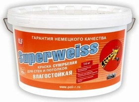 Краска водно-дисперсионная Superweiss (14 кг; морозоустойчивая) 9913