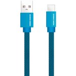 K20ABL, Кабель USB - USB Type-C, 1м, More Choice K20a Blue