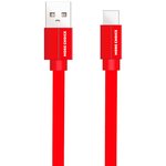 K20AR, Кабель USB - USB Type-C, 1м, More Choice K20a Red