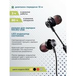 Наушники Bluetooth вакуумные с шейным шнурком More choice BG6 (Black)