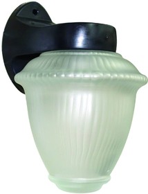 Cветильник фонарь 1а нбу 06-60-02 прозрачный матовый рифленый ip44 корпус черный 1030480275