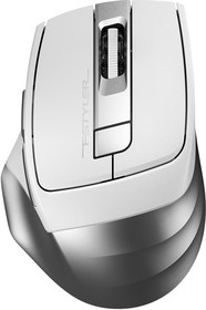 Фото 1/10 Мышь A4Tech Fstyler FB35S белый/серый оптическая (2000dpi) беспроводная BT/Radio USB для ноутбука (5but)