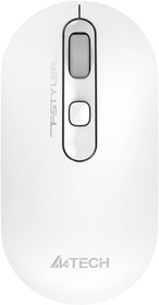 Фото 1/10 Мышь A4Tech Fstyler FG20S белый/серый оптическая (2000dpi) silent беспроводная USB для ноутбука (3but)