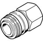 KD4-1/4-I, Brass Female Pneumatic Quick Connect Coupling, G 1/4 Female Threaded