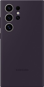 Фото 1/5 Чехол (клип-кейс) Samsung Silicone Case S24 Ultra, для Samsung Galaxy S24 Ultra, темно-фиолетовый [ef-ps928teegru]