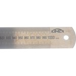 Стальная линейка (K-MET) 1000х38х1,8 мм, шкала 1 мм 1024