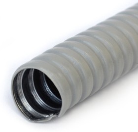 Металлорукав в ПВХ изоляции серый Р3-ЦП-НГ-20 (50м/уп) Промрукав