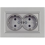 Socket 2-m SP BRITE RSSH12-3-BrS 16A assembled with ground protection ...