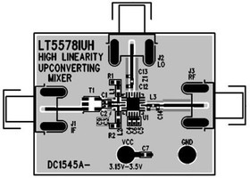 Фото 1/2 DC1545A-B, Sub-GHz Development Tools LT5578 - Upconversion Mixer Demo Board,