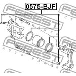 0575-BJF, ремкомплект суппорта тормозного переднего!\ Mazda 323 BJ 98-04