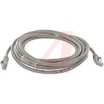 73-7790-50, Cat5e Male RJ45 to Male RJ45 Ethernet Cable, U/UTP, Grey PVC Sheath, 15m