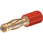 24.0106-22, Red, Male to Female Test Connector Adapter With Brass contacts and ...