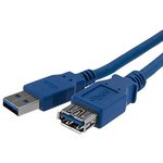 USB3SEXT1M, USB 3.0 Cable, Male USB A to Female USB A USB Extension Cable, 1m
