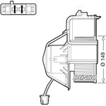 DEA05007, Вентилятор обдува салона