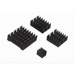 Aluminum Heat Sink Kit for Raspberry Pi 5 black, A set of aluminum radiators for ...