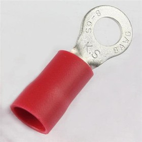 Фото 1/2 EV8-14R-Q, Terminals Insulated Vinyl Ring Terminal for Wire R