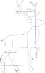 Фото 1/10 501-314, Фигура световая Сказочный олень из гибкого неона, 140х93 см, 1680 LED, цвет свечения белый NEON-NIGH