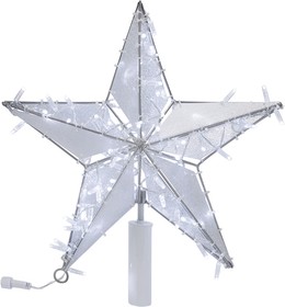 Фото 1/8 514-272, Светодиодная фигура Звезда 50 см, 80 светодиодов, с трубой и подвесом, цвет свечения белый NEON-NIGH