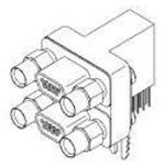 0836199003, D-Sub Micro-D Connectors MICRO-D PLG 9P RA DUAL STACK