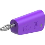 4 mm plug, screw connection, 2.5 mm², purple, 64.1044-26