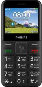 Фото 1/8 Мобильный телефон Philips E207 Xenium 32Mb черный моноблок 2Sim 2.31" 240x320 Nucleus 0.08Mpix GPS GSM900/1800 GSM1900 FM A-GPS microSD max3