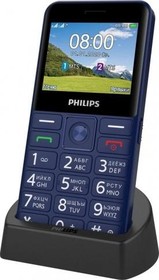 Фото 1/9 Мобильный телефон Philips E207 Xenium 32Mb синий моноблок 2Sim 2.31" 240x320 Nucleus 0.08Mpix GSM900/1800 FM microSD max32Gb