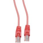 Патч-корд UTP Cablexpert кат.5e, 5м, литой, многожильный (красный)
