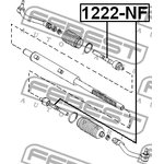 1222-NF, 1222-NF_тяга рулевая!\ Hyundai Sonata NF 04 , KIA Magentis 06