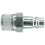 103005152, Steel Male Pneumatic Quick Connect Coupling, R 1/4 Male Threaded