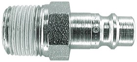 Фото 1/2 103205155, Steel Male Pneumatic Quick Connect Coupling, R 1/2 Male Threaded