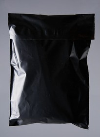 Фото 1/5 Курьерский пакет черный, 150x210+40, 50 мкм, 100 шт. IP00KPKKBL150210.50-100