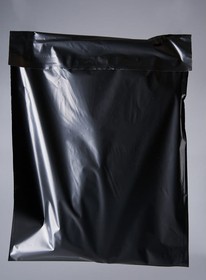 Фото 1/5 Курьерский пакет черный, 240x320+40, 50 мкм, 1000 шт. IP00KPKKBL240320.50-1K