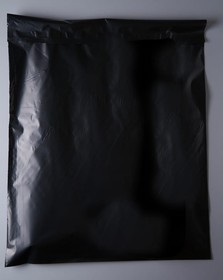 Фото 1/5 Курьерский пакет черный, 400x500+40, 50 мкм, 100 шт. IP00KPKKBL400500.50-100