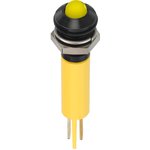 Q8P1BXXY02E, Светодиодный индикатор в панель, Желтый, 2.1 В, 8 мм, 20 мА ...