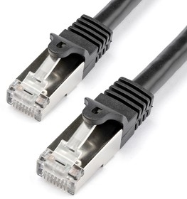 Фото 1/6 N6SPAT1MBK, Startech Cat6 Male RJ45 to Male RJ45 Ethernet Cable, S/FTP, Black PVC Sheath, 1m, CMG Rated