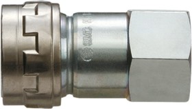 KK130S-02F, Structural Steel Female Pneumatic Quick Connect Coupling, Rc 1/4 Female Threaded