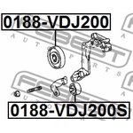 0188-VDJ200S, Ролик обводной приводного ремня