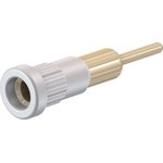 4 mm socket, round plug connection, mounting Ø 6.8 mm, white, 23.1014-29