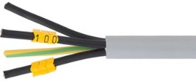PVC cable maker, imprint "+", (W x H) 6.6 x 9.5 mm, max. bundle Ø 10 mm, yellow, 61820260