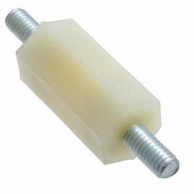 Hexagonal spacer bolt, External/External Thread, M6/M6, 32 mm, nylon