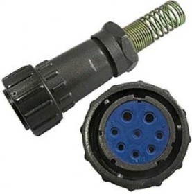 FQ24-8TK-12, Розетка кабельная 8pin dкаб.=12мм