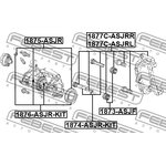 1874-ASJR-KIT, Втулка направляющая суппорта тормозного заднего комплект