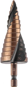 Сверло ступенчатое спиральное по металлу Special (6-30 мм; 13 ступеней; Р6М5) 101-026