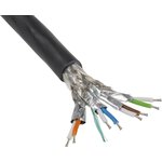 09456000693, Cat7 Ethernet Cable, SF/FTP, Black LSZH Sheath, 50m ...